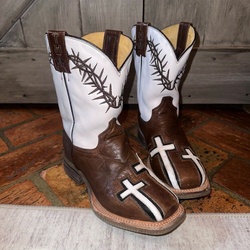 Tin Haul Kids Crosses John 316 Sole Boots
